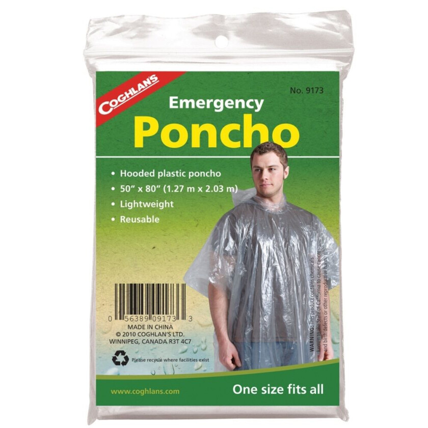 Bilde av Emergency Poncho Clear OneSize, Clear