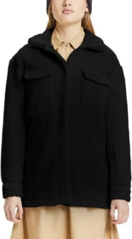 Women's Betony Teddy Overshirt S, Black Jet
