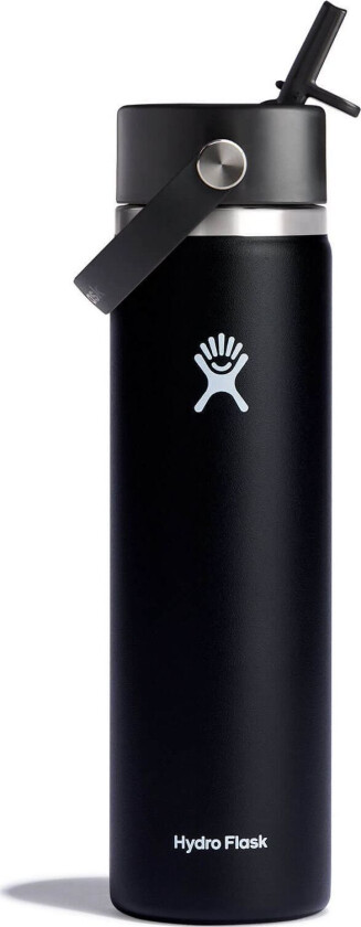 Wide Mouth with Flex Straw 709 ml 709 ml, Black