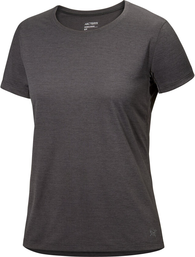 Women's Taema Crew SS S, Black Heather