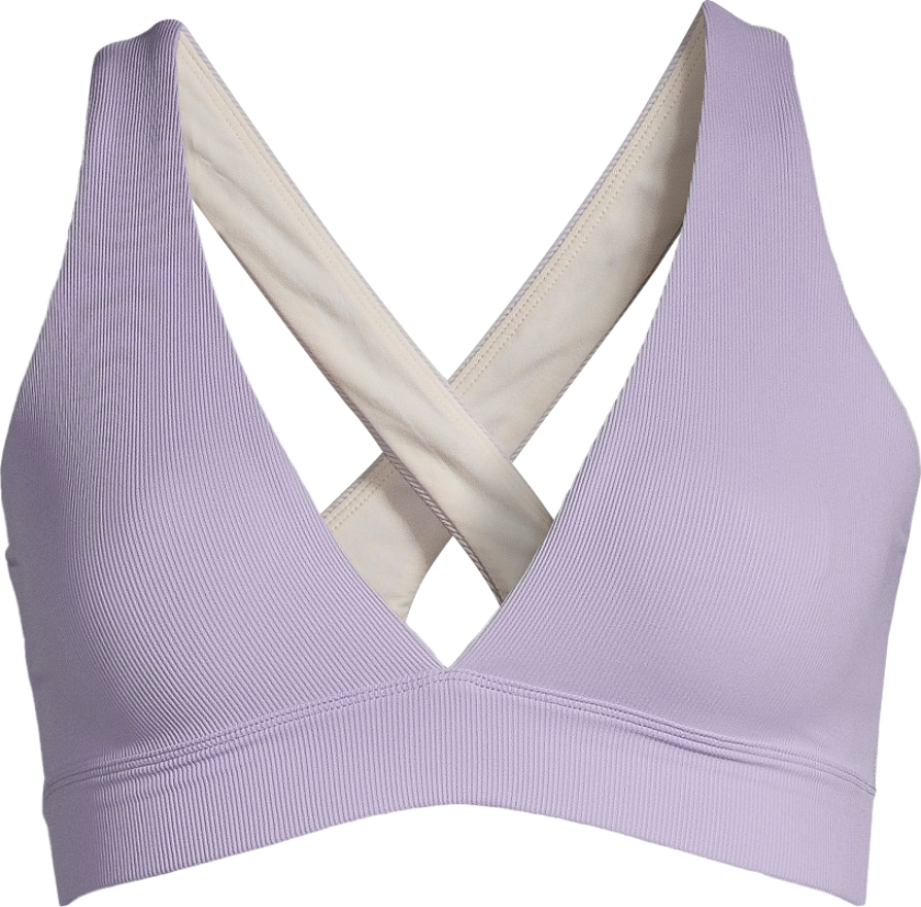 Women's V-Neck Crossback Bikini Top 34, Lavender