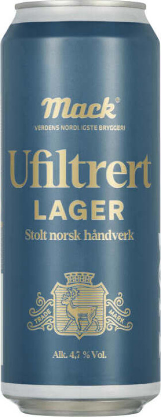 Lager Ufiltrert 0,5l boks
