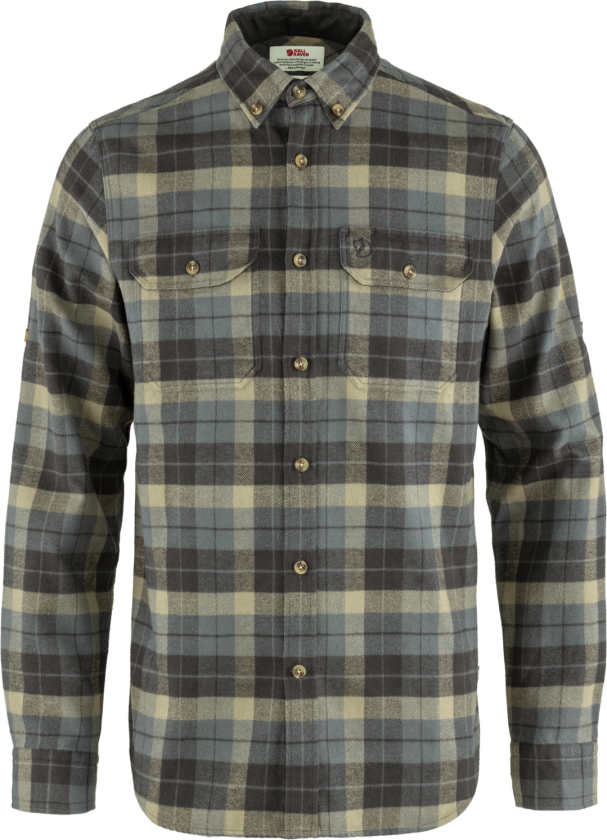 SINGI HEAVY FLANNEL SHIRT M SUPER GREY-STONE GREY