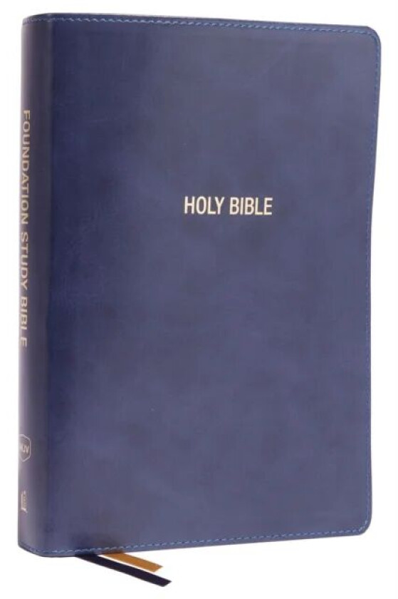 NKJV, Foundation Study Bible, Large Print, Leathersoft, Blue, Red Letter, Comfort Print av Thomas Nelson