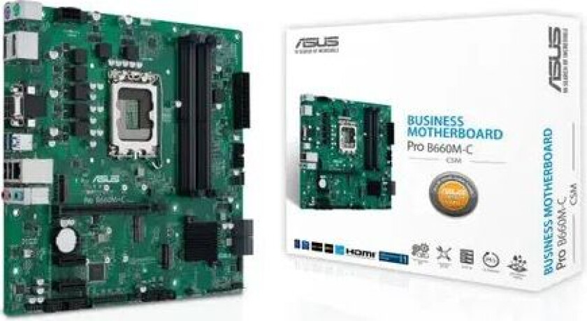 Asus Pro B660m-c-csm Mikro Atx Hovedkort