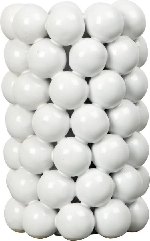 Globe vase 18,5 cm Hvit