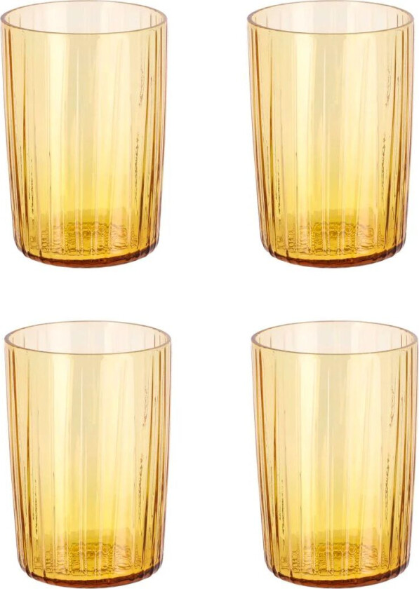 Kusintha vannglass 28 cl 4-pakning Amber