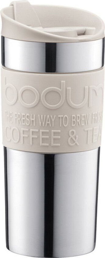 Bodum travel kopp 35 cl rustfritt stål Offwhite