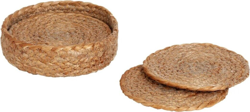 Elin glassunderlag Ø10,5 cm 6-pakning Natur