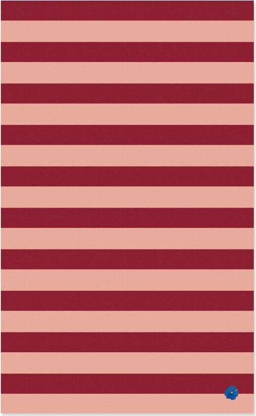 Leya stripe duk 150 x 250 cm Rød-rosa