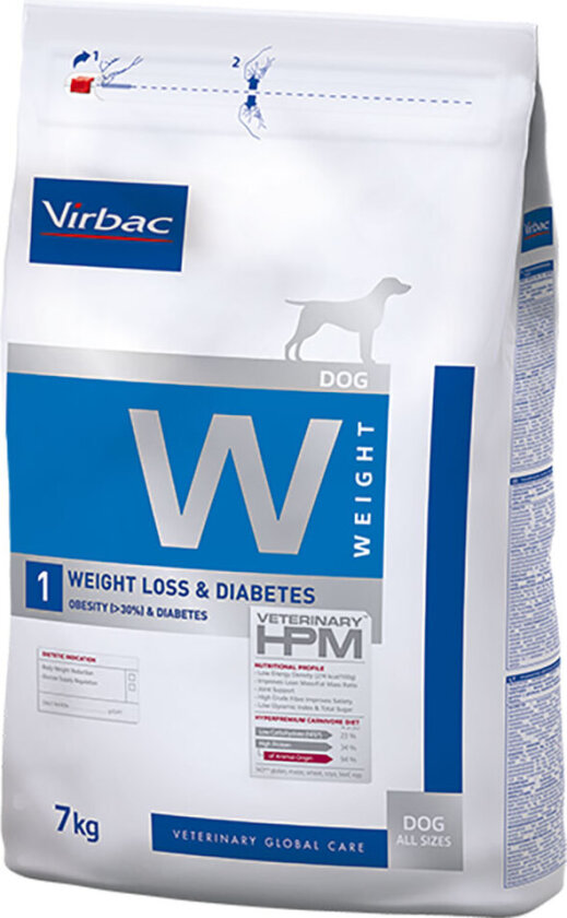 Veterinary HPM Hundens vekttap og diabetes W1 - 7 kg