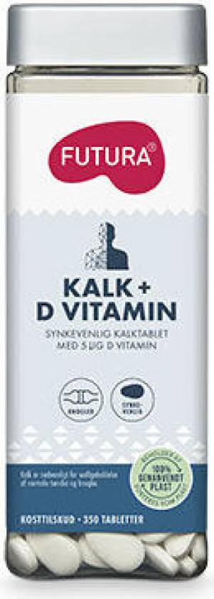 Kalk + D-vitamin - 350 Tabletter