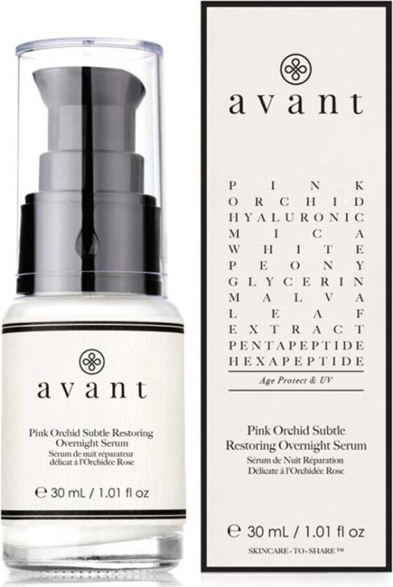 Avant skincare Pink Orchid Subtle Restoring Overnight Serum, 30 ml Avant Skincare Ansiktsserum