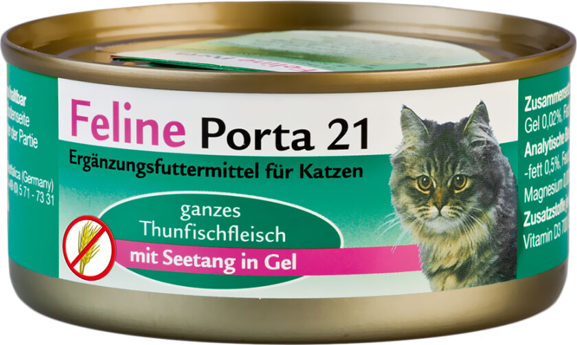 Økonomipakke Feline Porta 21 - 24 x 156 g - Tunfisk med sjøtang