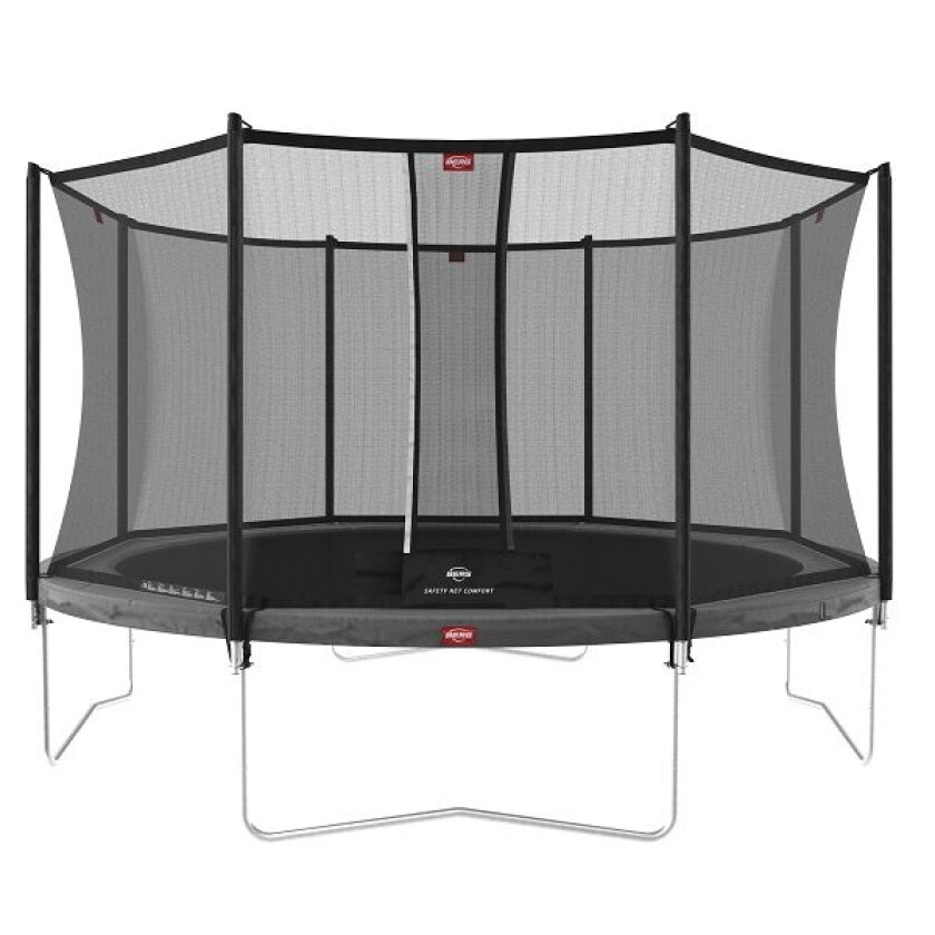 BERG Toys Berg Trampoline Favorit 380 Grå Med Sikkerhetsnett Comfort 380 cm dia Grå