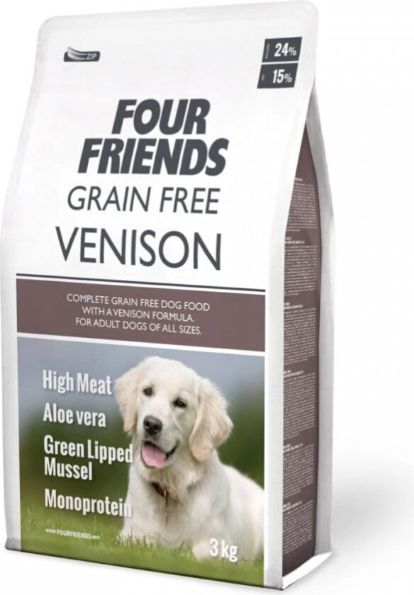 FourFriends Dog Grain Free Venison (3 kg)