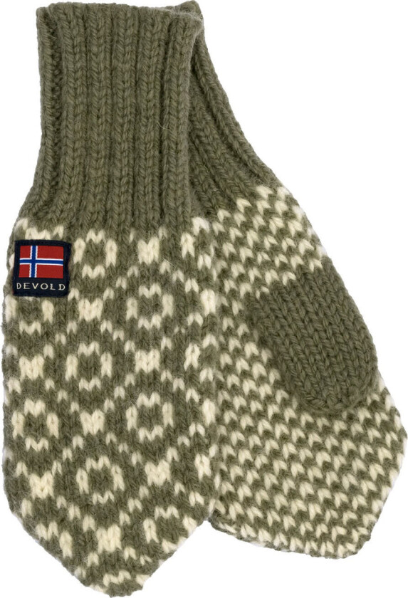 Svalbard Mittens XL, Olive/Offwhite