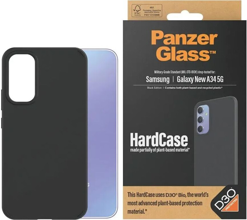 Samsung Galaxy A35 (5G) Deksel D3O Bio HardCase - Svart