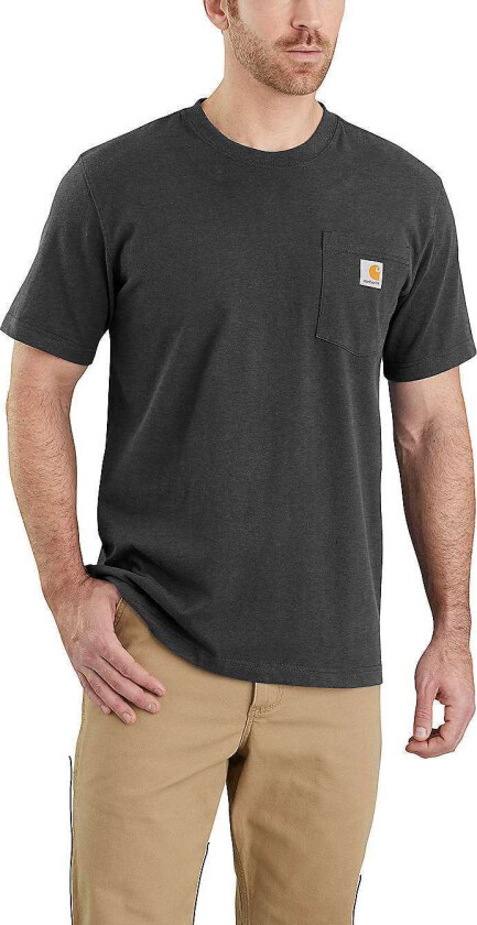 Men's K87 Pocket S/S T-Shirt CARBON HEATHER L, CARBON HEATHER