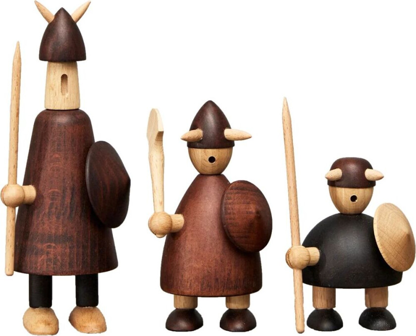 The vikings of Denmark trefigur 3 deler Stained beech