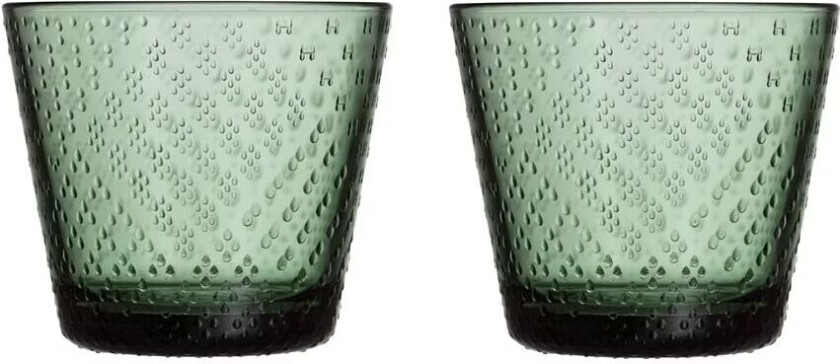 iittala Tundra drikkeglass 29 cl 2-pakning Furugrønn