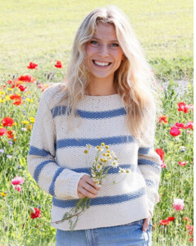 Bilde av Sea Bird Sweater by DROPS Design - Genser Strikkeoppskrift str. S - XX - XXX-Large