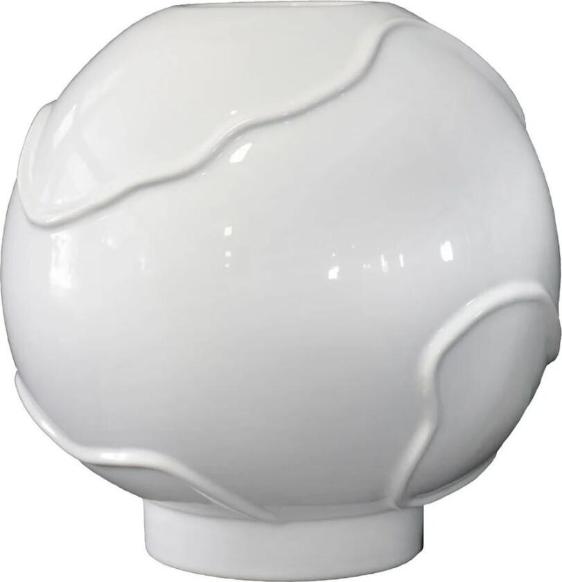 Form vase Ø25 cm Shiny white