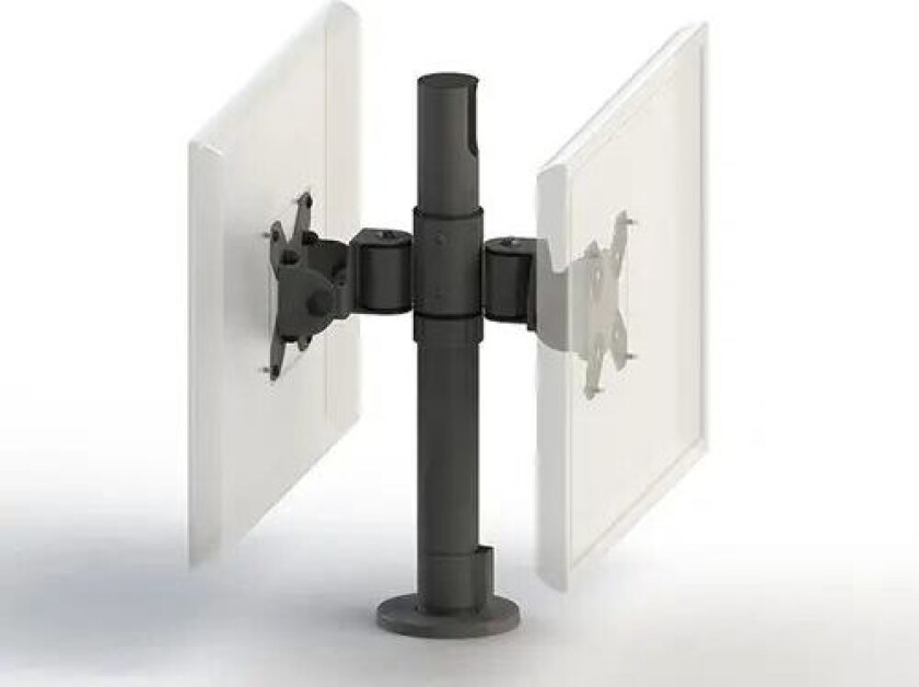 Spacepole Pole Skjermfeste Back To Back Vesa 75/100 Sort