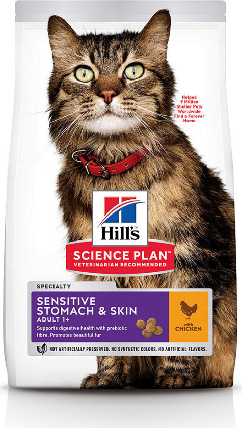 Hill's Science Plan Cat Adult Sensitive Stomach & Skin Chicken (1,5 kg)