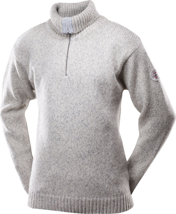 NANSEN SWEATER ZIP NECK  GREY MELANGE