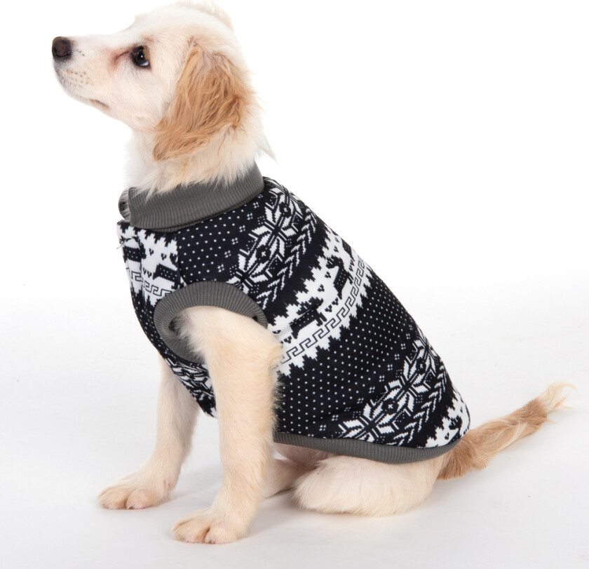 Hundegenser med norsk mønster - ca. 35 cm rygglengde (str. L)