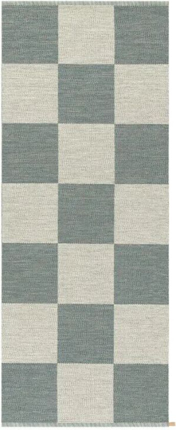 Checkerboard Icon gulvteppe 85x200 cm Polarized Blue