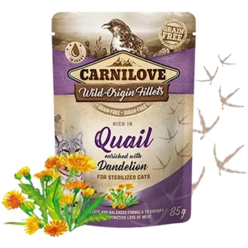 Carnilove Cat Sterilized Quail & Dandelion 85 g