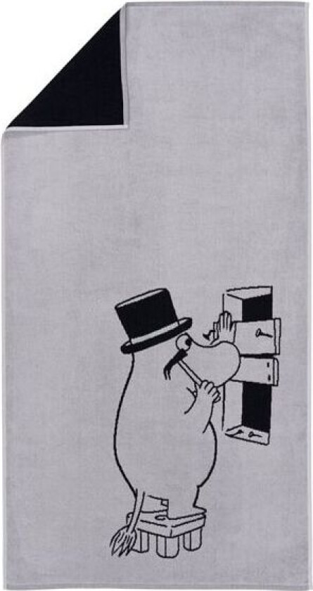 Mummitrollet badehåndkle 70 x 140 cm Mummipappa grå