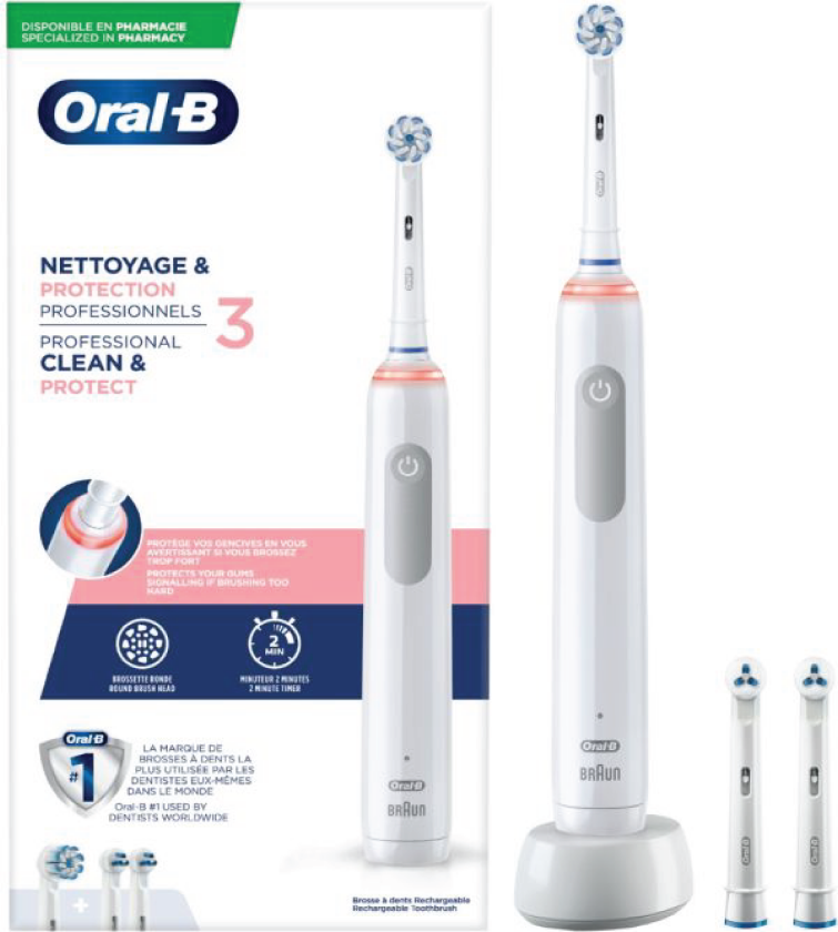 Clean & Protect 3 Elektrisk Tannbørste, 1 stk.