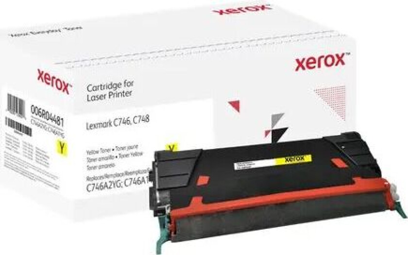 Everyday Lexmark Toner Gul C746a2yg/c746a1yg Høy Kapasitet