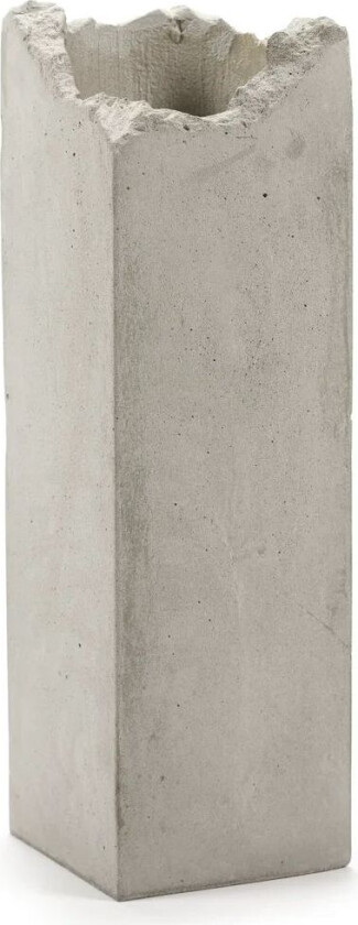 Broquaine vase L 38 cm Grey