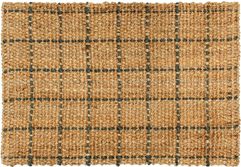 Freja dørmatte rutete 60 x 90 cm Natural-dark grey