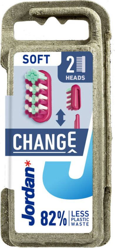 Jordan Tannbørste Change Refill Soft 2pk