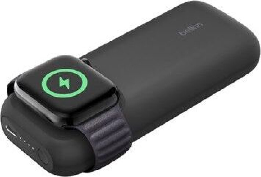 Powerbank 10 000mAh 20W PD med trådlös snabbladdning för Apple Watch