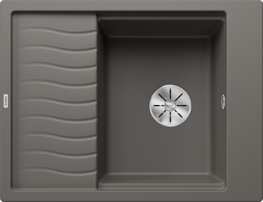 Elon 45S UXI kjøkkenvask, 65x50 cm, grå