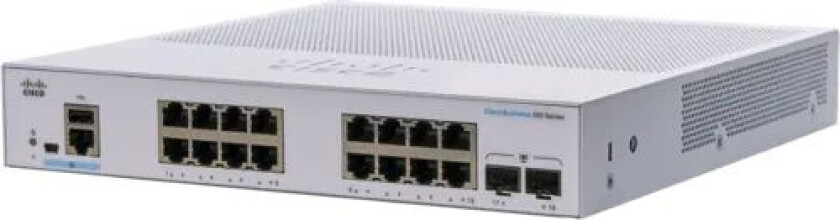 Cbs350 16g 2sfp Ext Psu Managed Switch