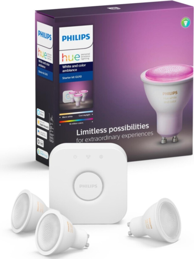 Bilde av Hue GU10 White COLOR Ambiance - Starter Kit