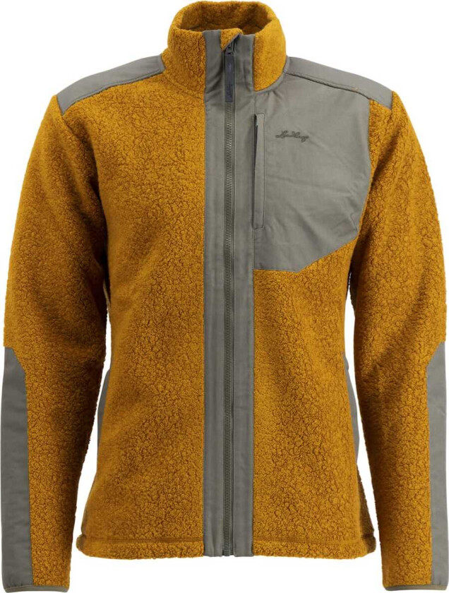 Men's Saruk Wool Pile Mid Full Zip Dark Gold S, Dark Gold