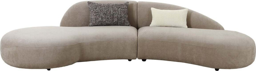 Venice sofa med 2 puter natur.