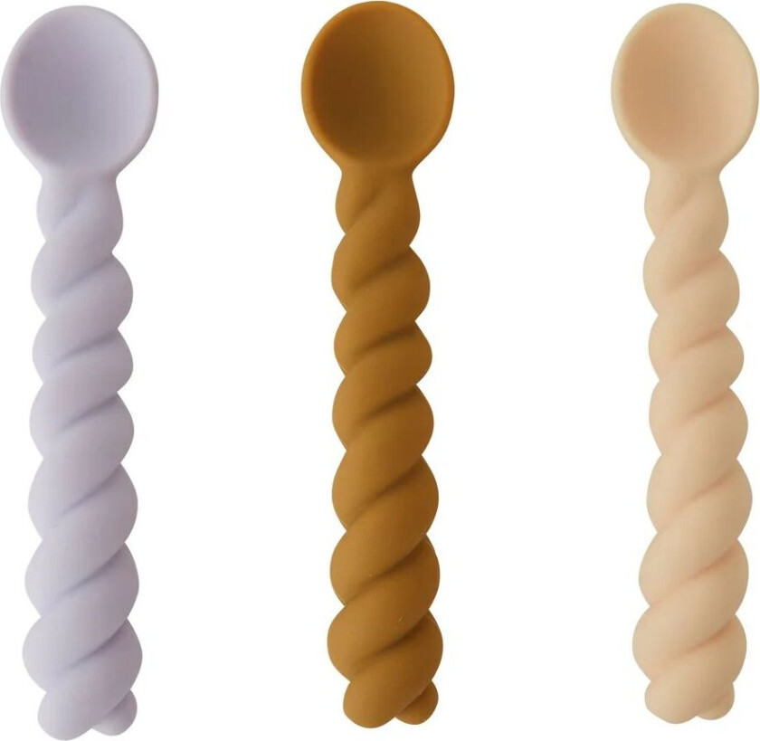 Mellow skje 3-pakning Lavender-vanilla-light Rubber