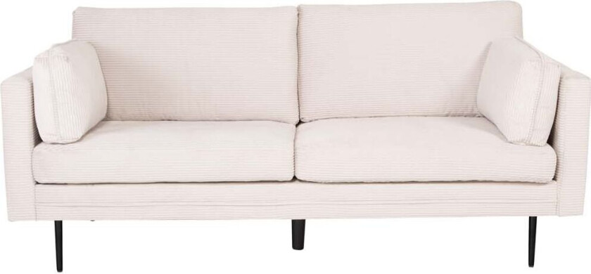 Boom sofa 3 seter fløyel lys beige.