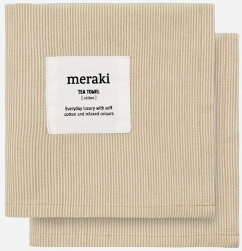 Verum kjøkkenhåndkle 55 x 75 cm 2-pakning Off white-safari