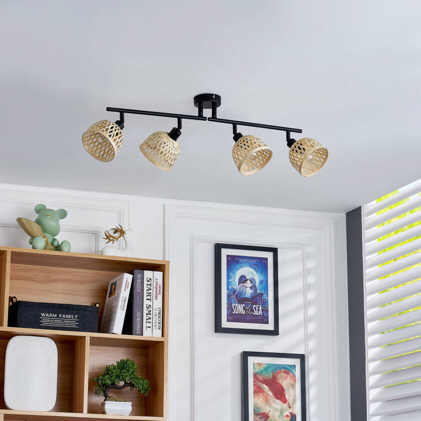 Youstin downlight av bambus 4 lyskilder