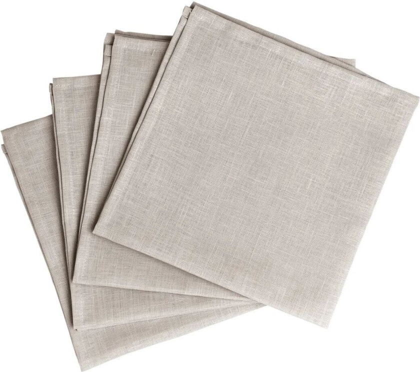 Clean servietter 45 x 45 cm 4-stk. Greige